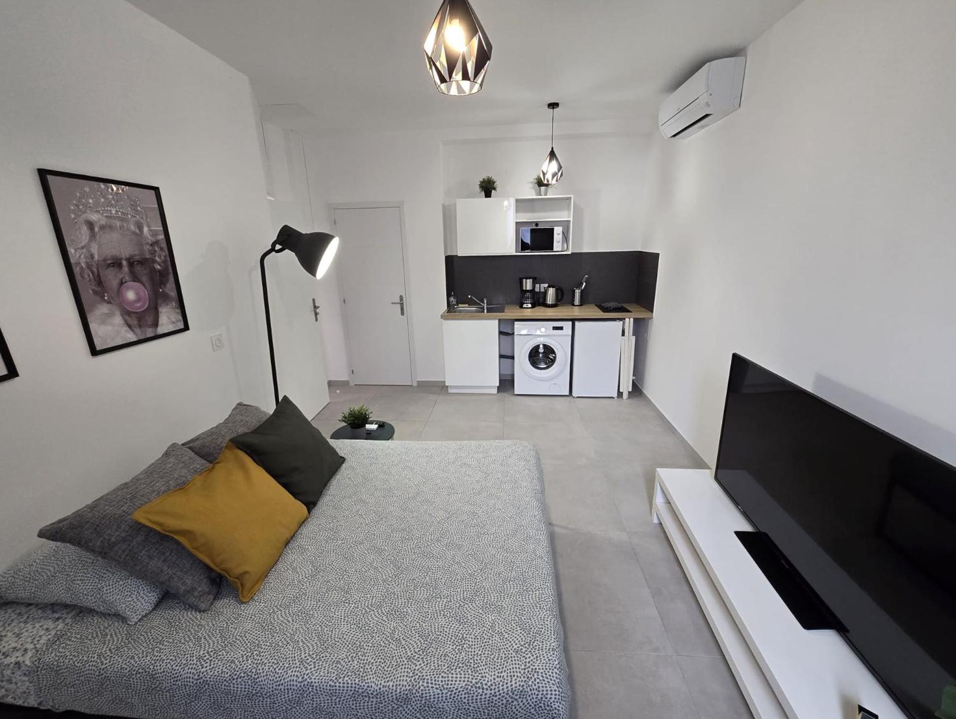 Gregbnb - Studio 22M2 - Climatise -10Min Gare - 1 Tolone Esterno foto